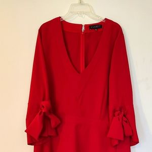 Eloquii Red Dress with Wrist ties